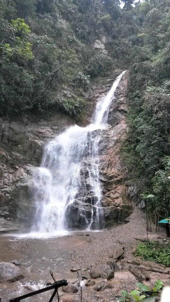 Waterfall La Poderosa - Zamora Ecuador